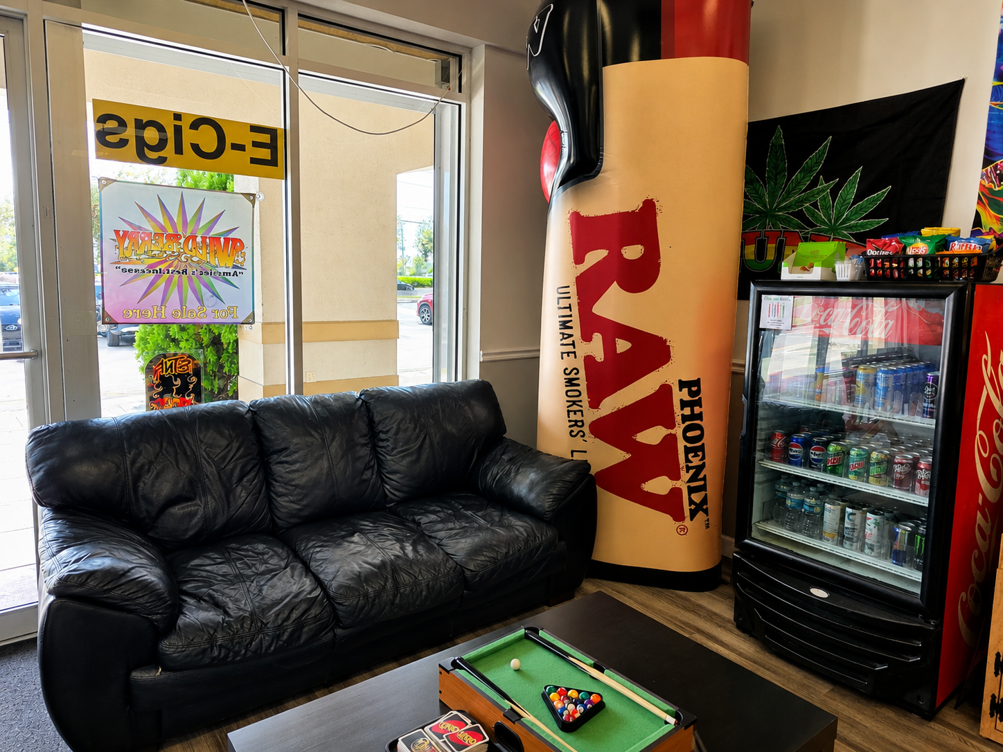 Smoke World lounge seating
